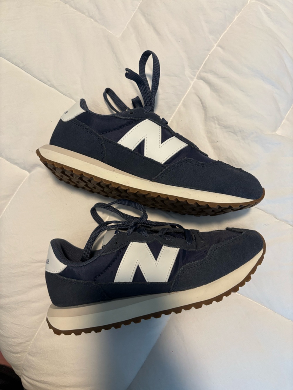 New Balance Navy & White Retro Trail Runner Shoes
